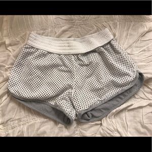 White Champion Jersey Shorts